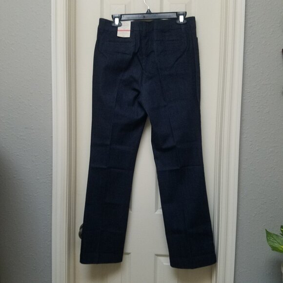 ST. JOHN’S BAY Womens Classic Fit  Career Dress Blue Denim Pant 10P - Picture 2 of 9